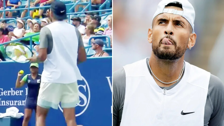 Kyrgios suýt bị truất quyền thi đấu vì đánh bóng vào khán giả