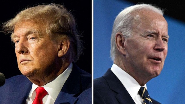 Ông Donald Trump và ông Joe Biden sẽ lại chạy đua vào Nhà Trắng? Ảnh: NBC News.