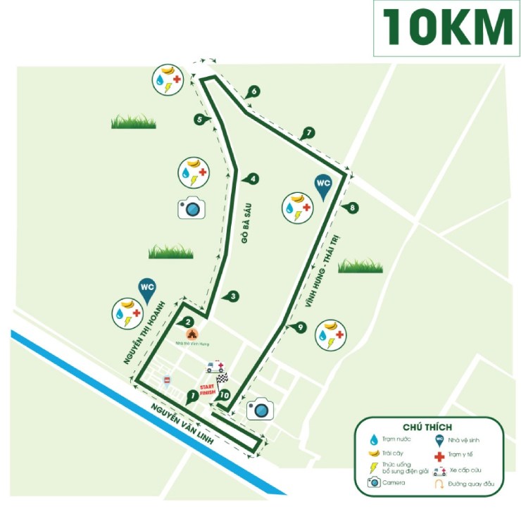 Cung đường 10km (dự kiến).