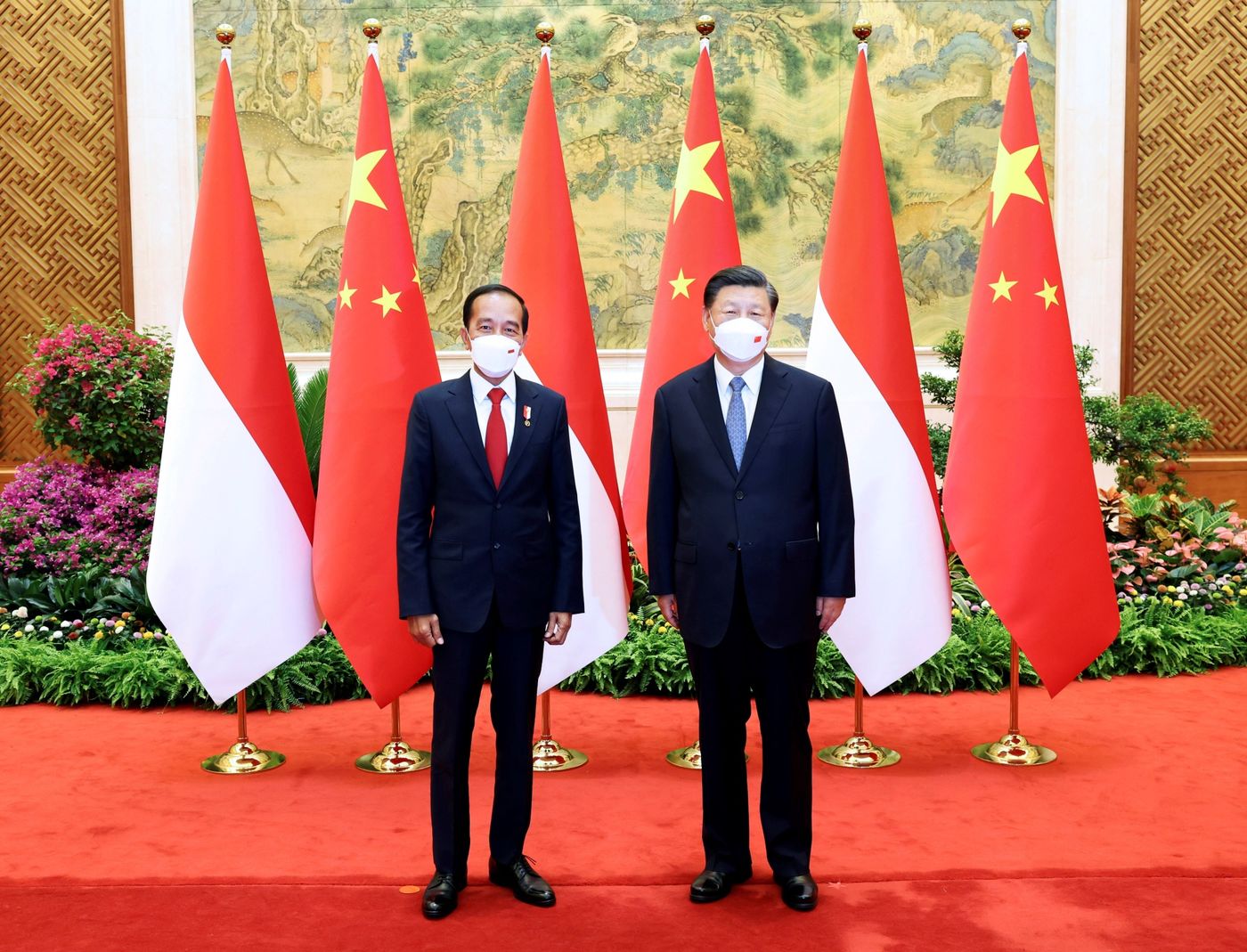 Tổng thống Indonesia Joko Widodo (trái) có chuyến thăm Bắc Kinh vào ngày 26/7/2022.