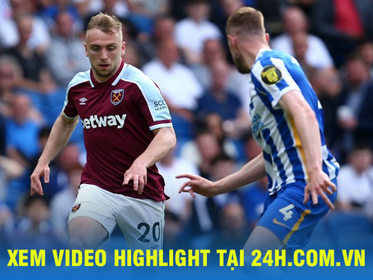 Trực tiếp bóng đá West Ham - Brighton: Khung thành rung chuyển (Xem video bản quyền tại 24h.com.vn)