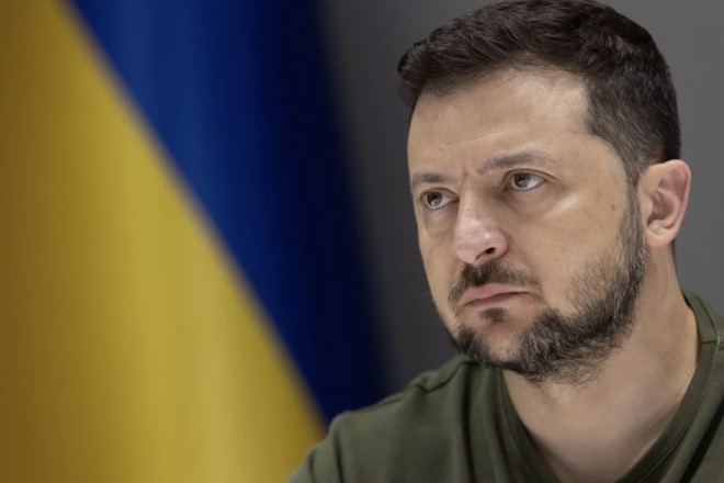 Tổng thống Ukraine Volodymyr Zelensky.