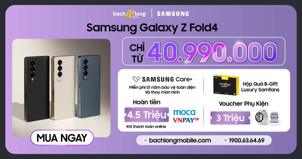 50 suất cuối cùng giảm đến 15 triệu đồng khi mua siêu phẩm Samsung Galaxy Z Fold4 | Z Flip4 tại Bạch Long Mobile - 2