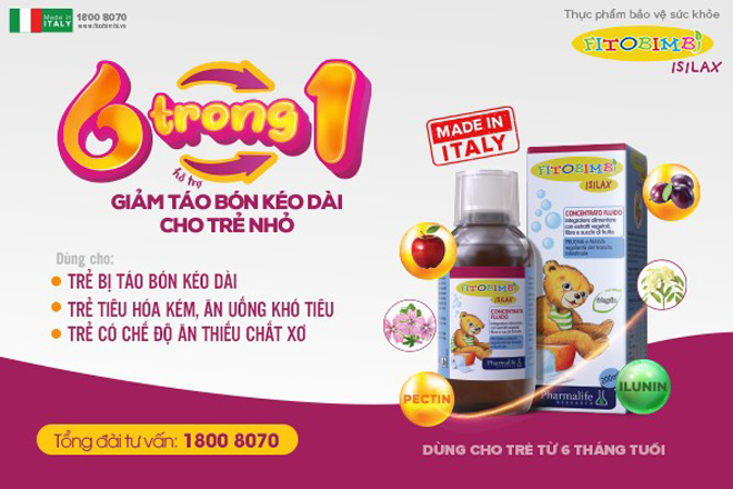 Fitobimbi Isilax 6 trong 1 - lựa chọn ưu tiên cho trẻ táo bón kéo dài - 2