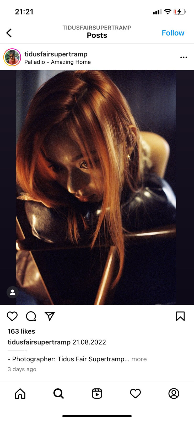 Theo tìm hiểu, những bức ảnh mới của nữ stream được đăng tải trên trang Instagram cá nhân của nghệ sĩ nhiếp ảnh Tidus Fair Supertramp.