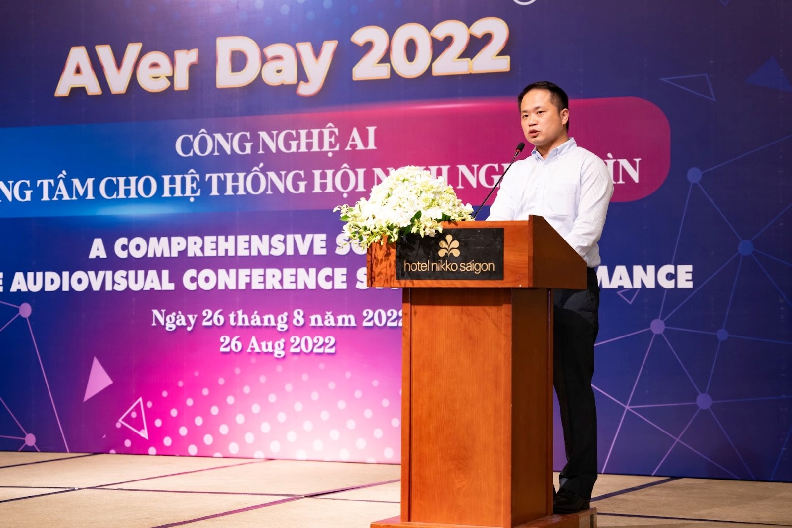 Mr.David Kuo – Đại diện AVer Information Inc. phát biểu trong sự kiện
