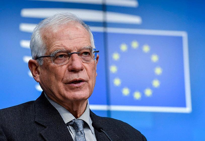 Ông Josep Borrell, đại diện cấp cao của Liên minh châu Âu (EU) phụ trách an ninh và chính sách đối ngoại, không ủng hộ việc cấm thị thực với toàn bộ người dân Nga. Ảnh: Archivo