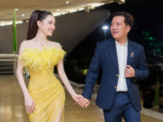 Đời sống Showbiz - Nhã Phương, Trường Giang nắm chặt tay không rời khi đi sự kiện