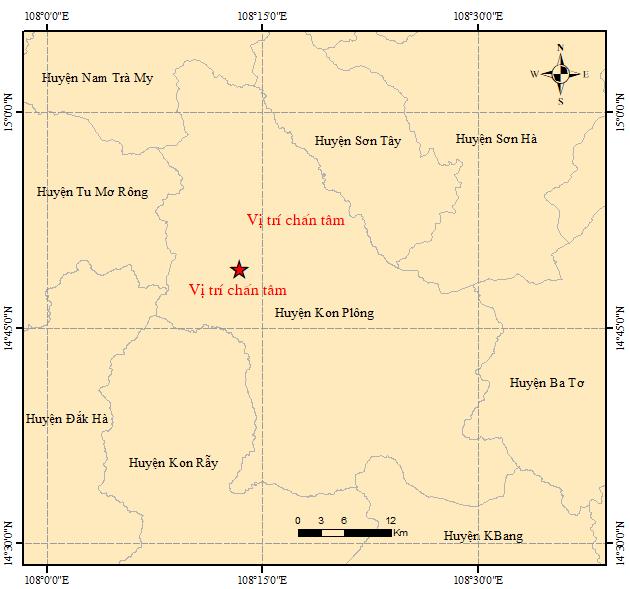 Sáng sớm nay, động đất lại rung chuyển Kon Tum - 1