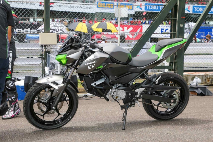 Phát mê với thiết kế mô tô điện đầu tiên của Kawasaki - 1