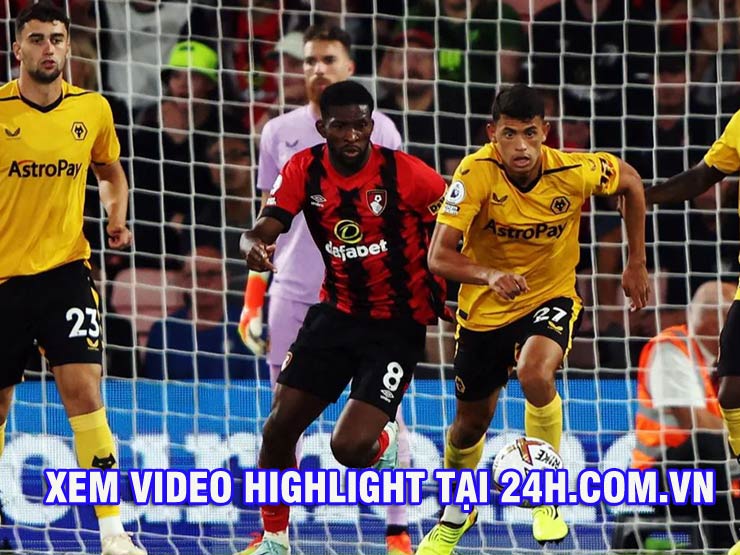 Bóng đá - Video bóng đá Bournemouth - Wolverhampton: Tướng mới trổ tài, &quot;bom tấn&quot; nuối tiếc (Xem highlight trên 24h.com.vn)