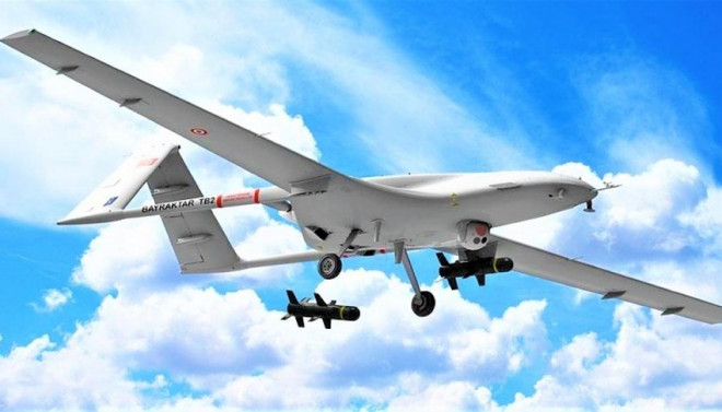 UAV Bayraktar TB2 của Thổ Nhĩ Kỳ. Nguồn: TWITTER