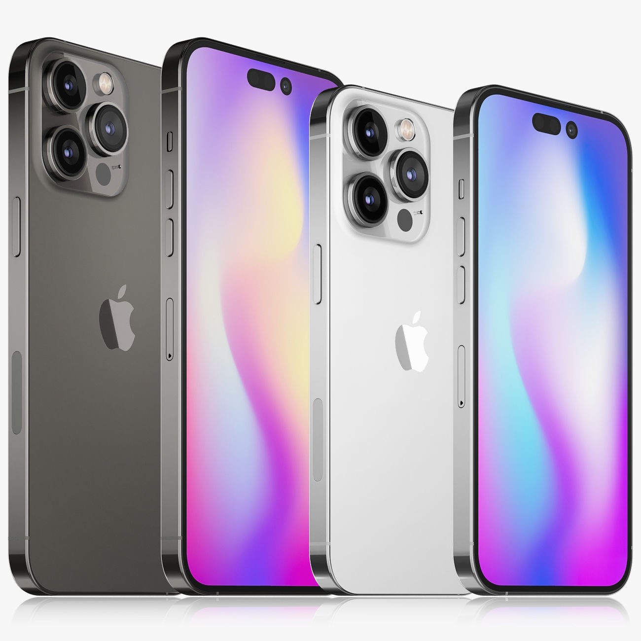 Ảnh concept iPhone 14 Pro và iPhone 14 Pro Max.