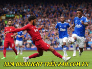 Bóng đá - Video bóng đá Everton - Liverpool: Cột dọc, bàn thắng hụt và công lớn 2 &quot;người nhện&quot; (Vòng 6 Ngoại hạng Anh)