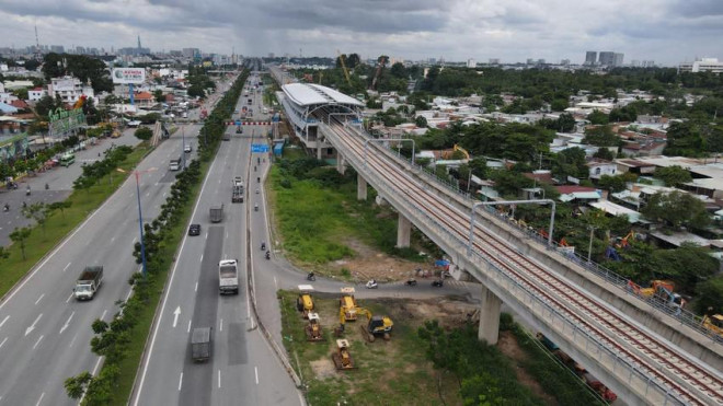 Toàn cảnh ga metro từ trên cao