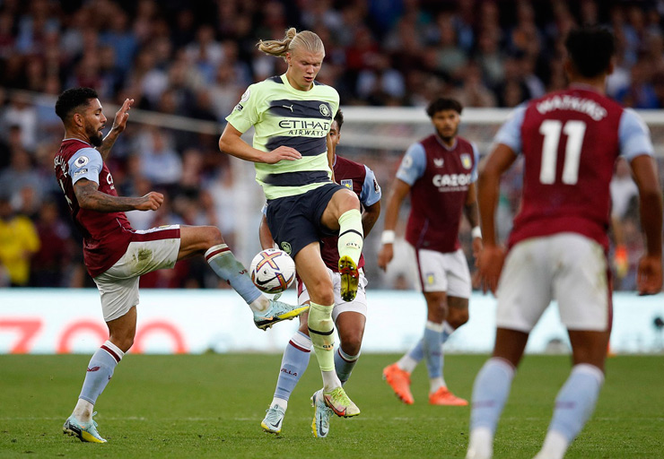 Erling Haaland ghi bàn nhưng Man City&nbsp;không thể đánh bại Aston Villa