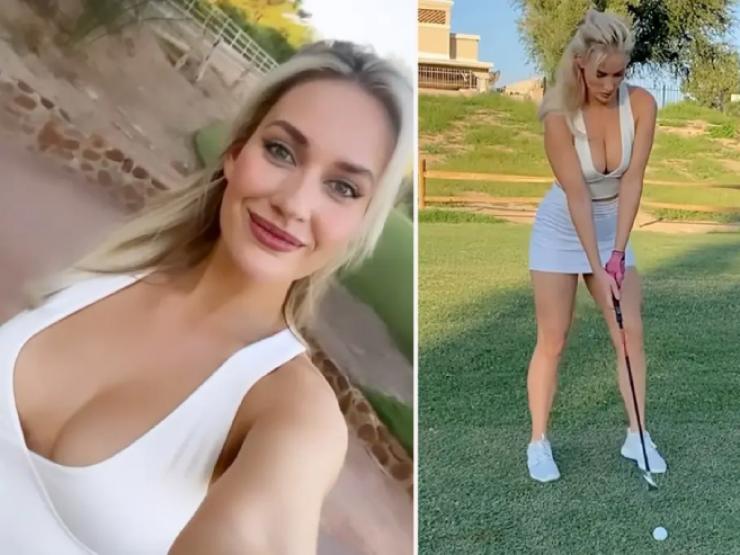 Kiều nữ Golf đẹp nhất thế giới khổ sở vì ”vòng 1” đồ sộ