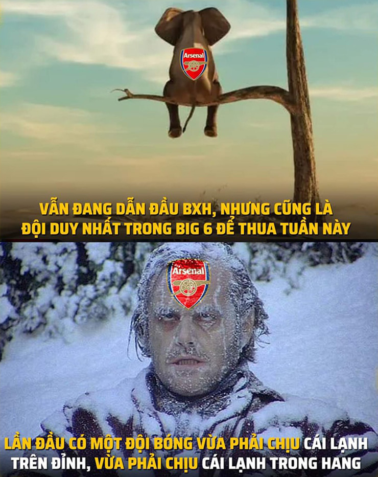 Người "lạnh giá" lúc này vẫn là Arsenal.