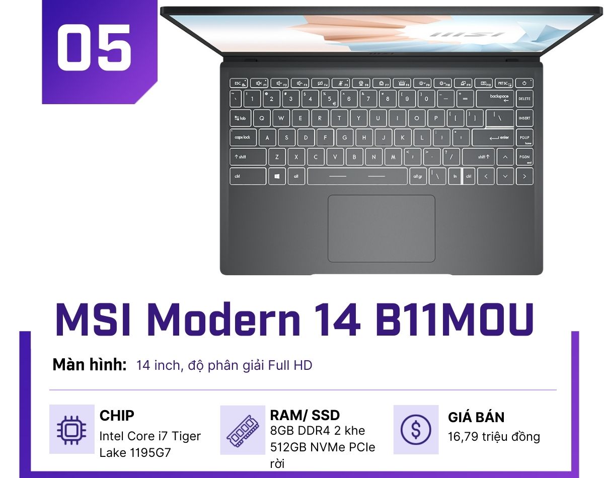 5 laptop siêu mỏng nhẹ nhưng vẫn đủ “trâu” cho sinh viên, dân công sở - 5