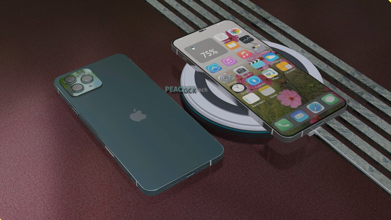 Hình ảnh concept&nbsp;iPhone 14 Pro Max trong video.