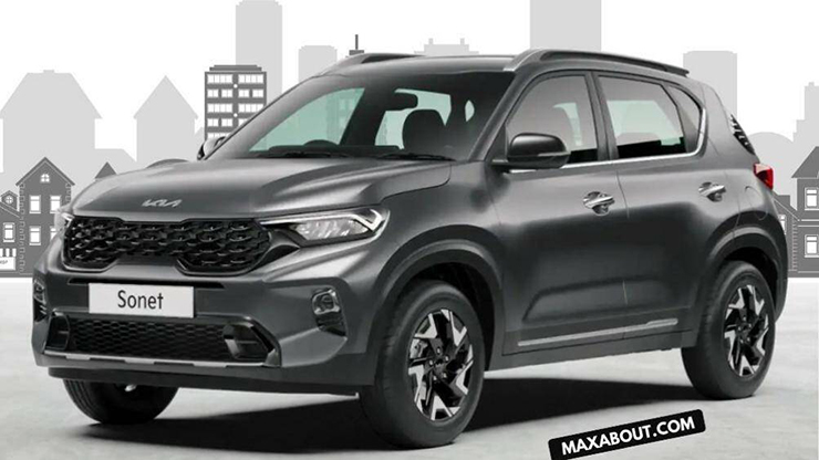 So với các phiên bản còn lại, Kia Sonet X-Line 2023 mang trên mình ngoại hình hầm hố hơn nhờ màu sơn ngoại thất mới
