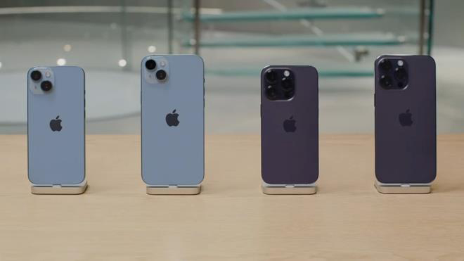 Hình ảnh 4 mẫu iPhone 14 Series Apple ra mắt trong sự kiện Far out.