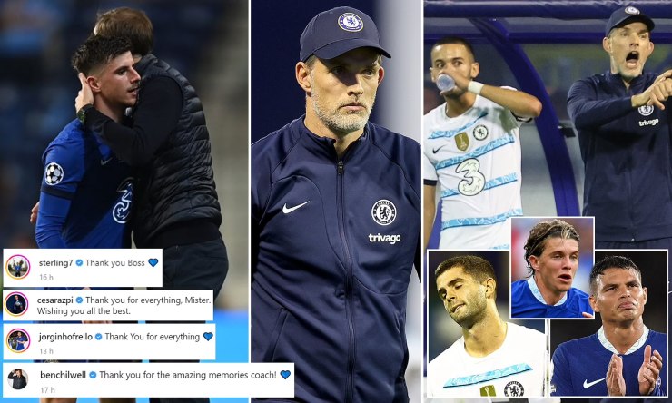 Các cầu thủ Chelsea tri ân Tuchel, tuy nhiên 11 người vẫn giữ thái độ im lặng