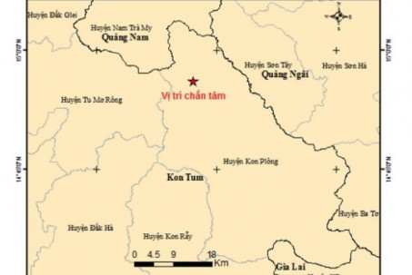 Trong một buổi sáng, Kon Tum xảy ra liên tiếp 5 trận động đất