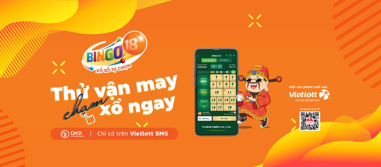 Vietlott phát hành xổ số quay nhanh trên điện thoại Bingo18 - 1