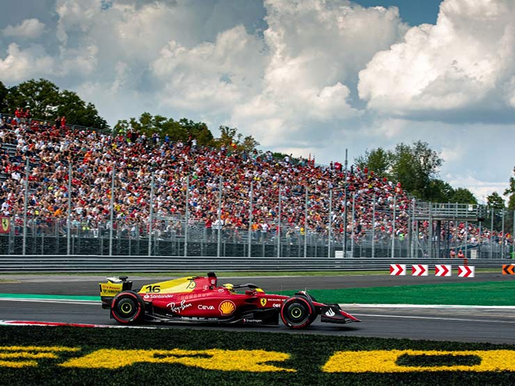 Đua xe F1, chạy thử Italian GP: Ferrari ”đổi vận”, dẫn đầu 2 lượt chạy đầu tiên