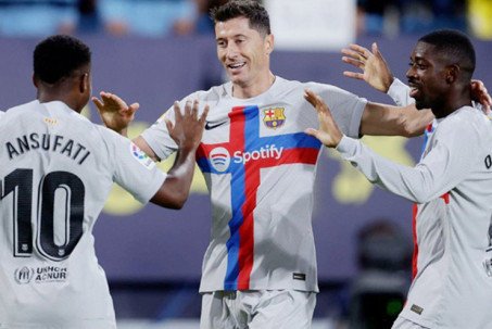 Lewandowski cứ vào sân là ghi bàn, Barca tuyên chiến Real đua vô địch La Liga
