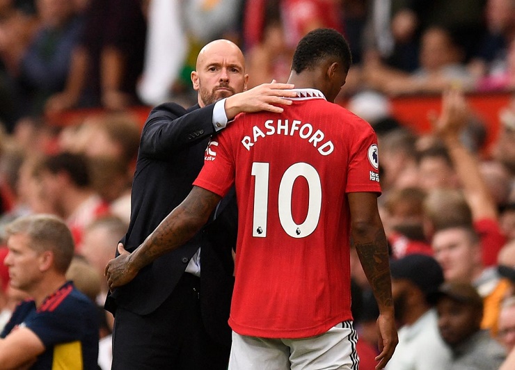 HLV Ten Hag muốn Rashford lĩnh xướng hàng công MU