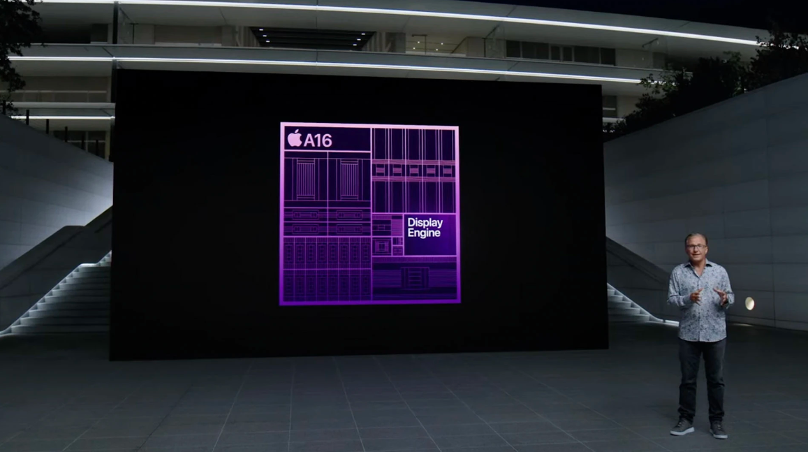 Display Engine là công nghệ quan trọng tích hợp trong chip A16 Bionic.