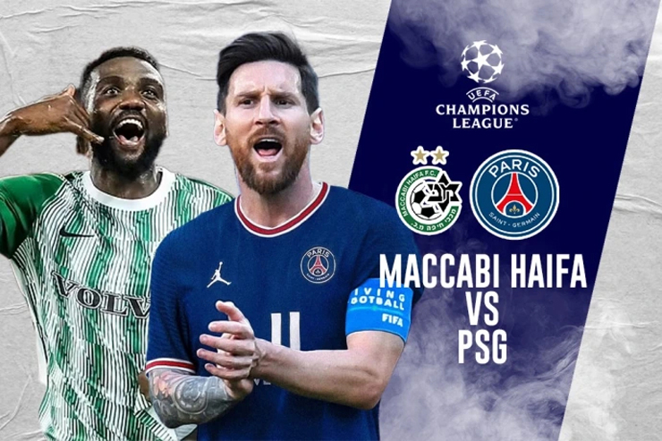 PSG sẽ gặp đối thủ tương đối dễ chơi là Maccabi Haifa