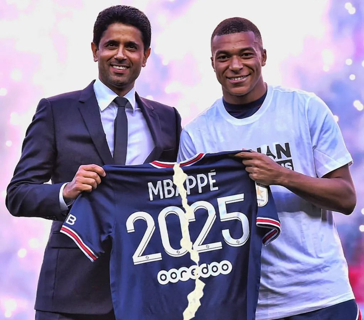 Thực tế, hợp đồng của Mbappe chỉ tới năm 2024 chứ không phải 2025