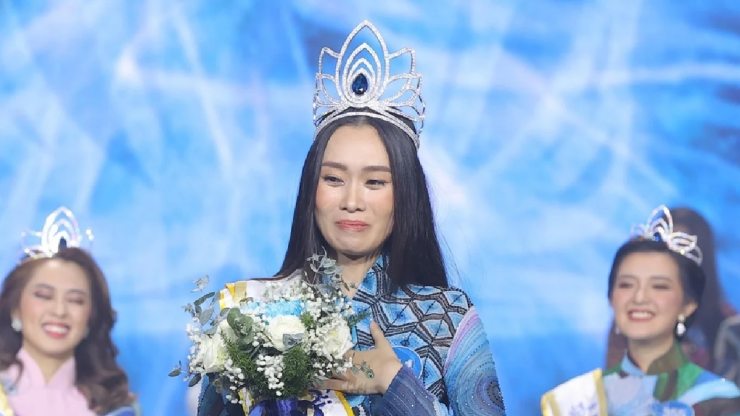 Tân Hoa hậu Miss Peace 2022 Trần Thị Ban Mai là chủ nhân của chiếc vương miện&nbsp;gần đây.&nbsp;
