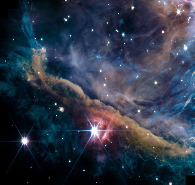 Hình ảnh mới nhất của tinh vân Orion được chụp bởi kính thiên văn James Webb.