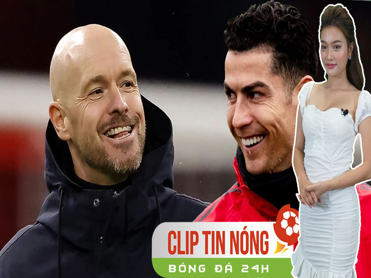 Ronaldo & Ten Hag tươi rói trong buổi tập, MU hóa giải tin đồn mâu thuẫn (Tin nóng bóng đá 24H)