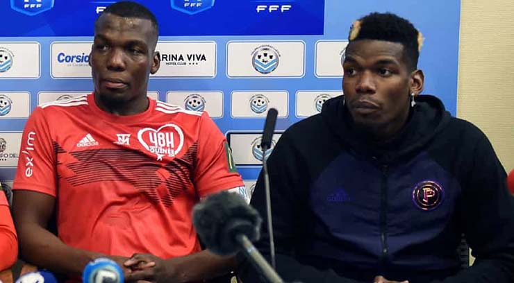 Mathias Pogba (trái) bị bắt vì cáo buộc tống tiền em trai Paul nhưng một số tình tiết cho thấy Mathias cũng có thể là nạn nhân