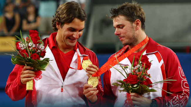 'Tàu tốc hành' người Thụy Sỹ giành HCV đôi nam Olympic cùng đồng đội Stan Wawrinka năm 2008.
