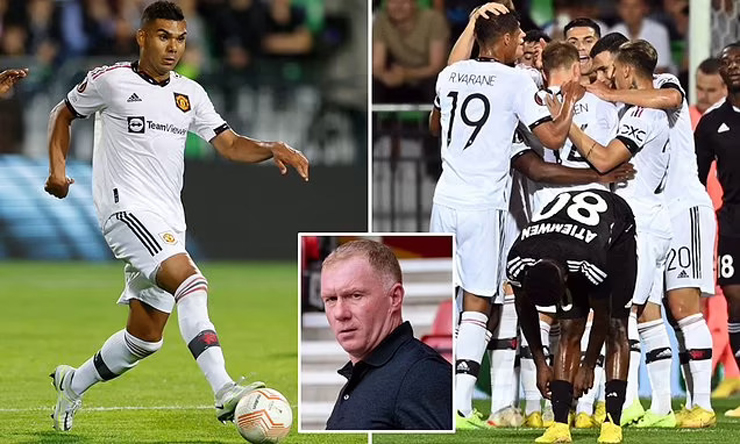 Casemiro gây ngạc nhiên với Paul Scholes