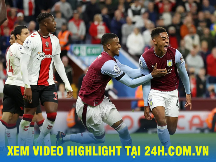 Video bóng đá Aston Villa - Southampton: Tấn công dồn dập, chiến quả xứng đáng (Vòng 8 Ngoại hạng Anh)