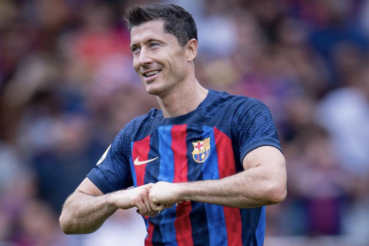 Lewandowski đang có phong độ chói sáng cùng Barcelona