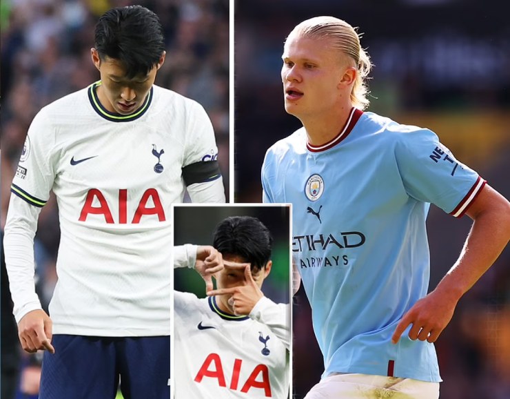 Phong độ chói sáng của Son Heung Min và Haaland giúp Tottenham, Man City chia sẻ ngôi đầu Ngoại hạng Anh