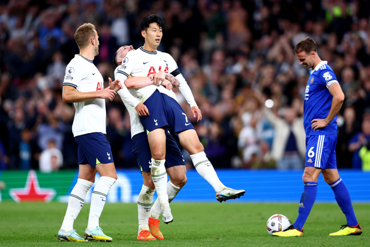 Son Heung Min giúp Tottenham có trận đại thắng trước Leicester City