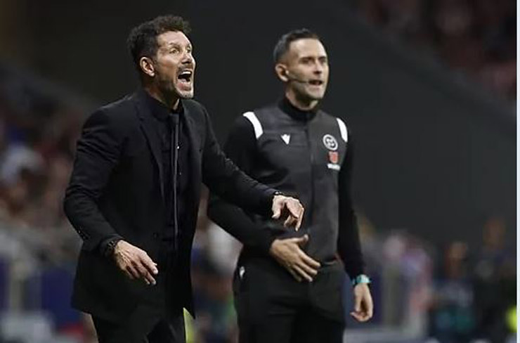 Sự sốt ruột của HLV Diego Simeone bên phía Atletico Madrid