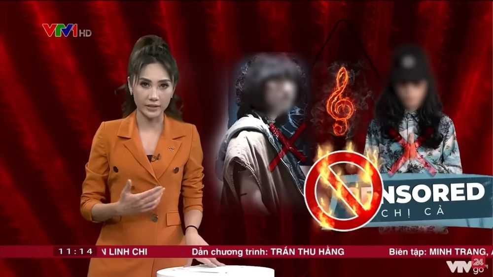 Sơn Tùng M-TP và&nbsp;rapper Chị Cả bị nêu tên trong chương trình vì có MV từng bị phạt