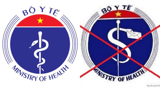 Hình ảnh logo “lạ” trong một cuộc thi do Bộ Y tế tổ chức lan truyền trên mạng xã hội.