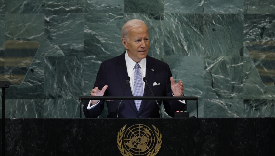 Ông Biden phát biểu trong hội nghị của Đại hội đồng Liên hợp quốc hôm 21/9 (ảnh: Reuters)