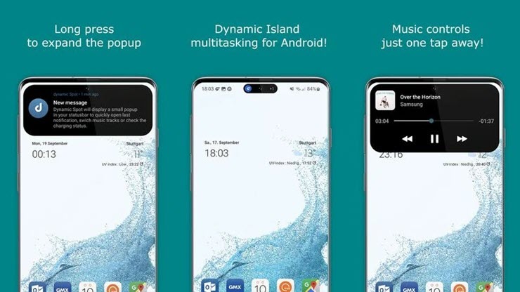 Dynamic Island đã xuất hiện trên các điện thoại Android nhờ ứng dụng DynamicsPot.